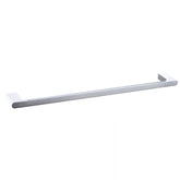 Acl Cora Single Towel Rail Matte Black & Chrome and White